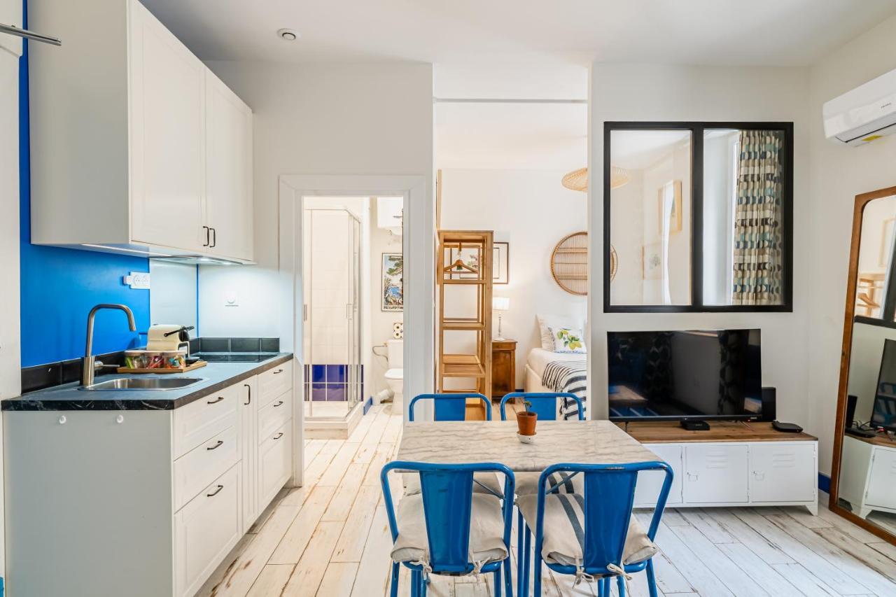 Studio Bleu 29M2, 120M Vieux-Port , Clim ,Wifi, Acces Autonome Avec Code Μασσαλία Εξωτερικό φωτογραφία